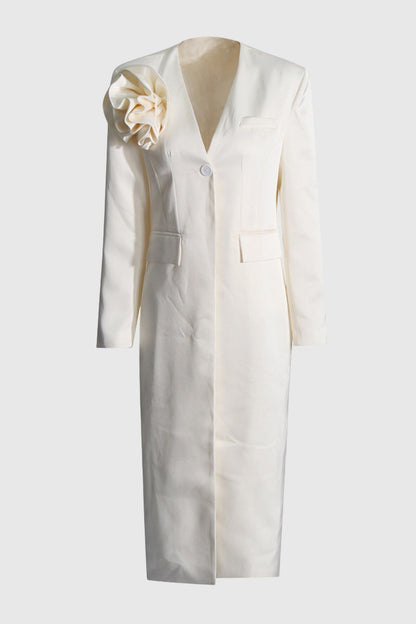 Kolea  Floral Appliqué Coat