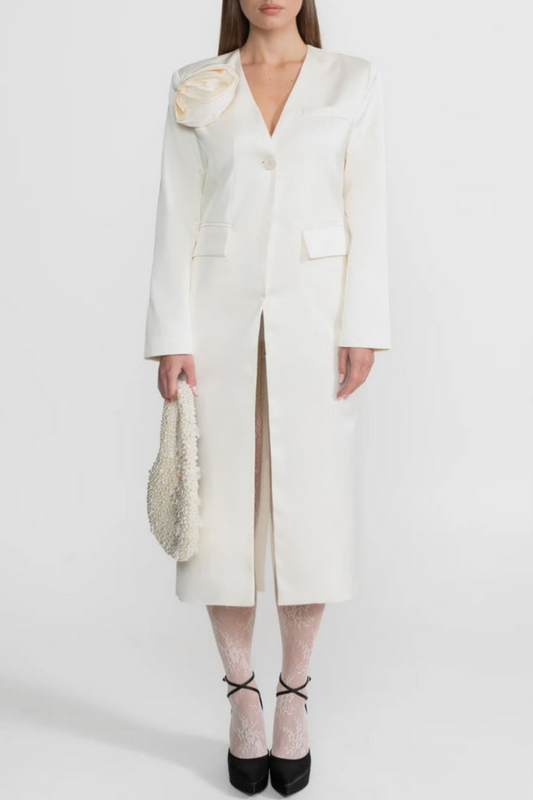 Kolea  Floral Appliqué Coat