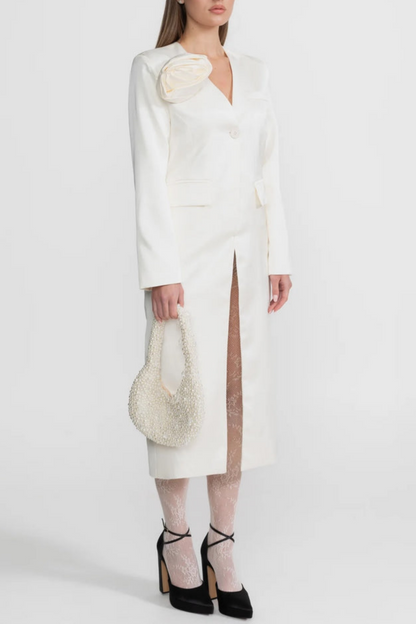 Kolea  Floral Appliqué Coat