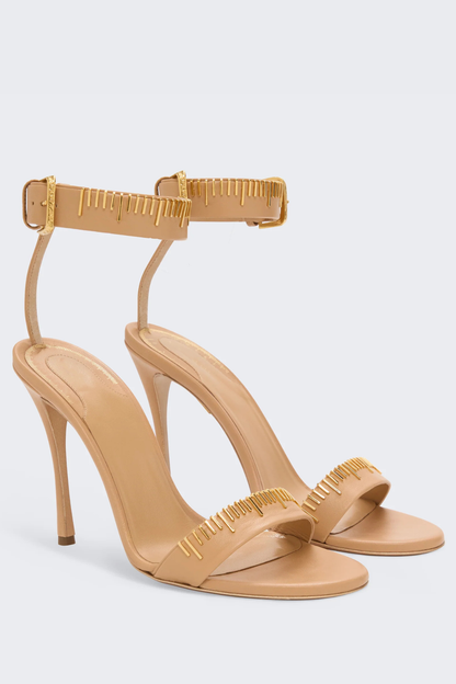 Kormla  Measuring Tape Sandals - Beige