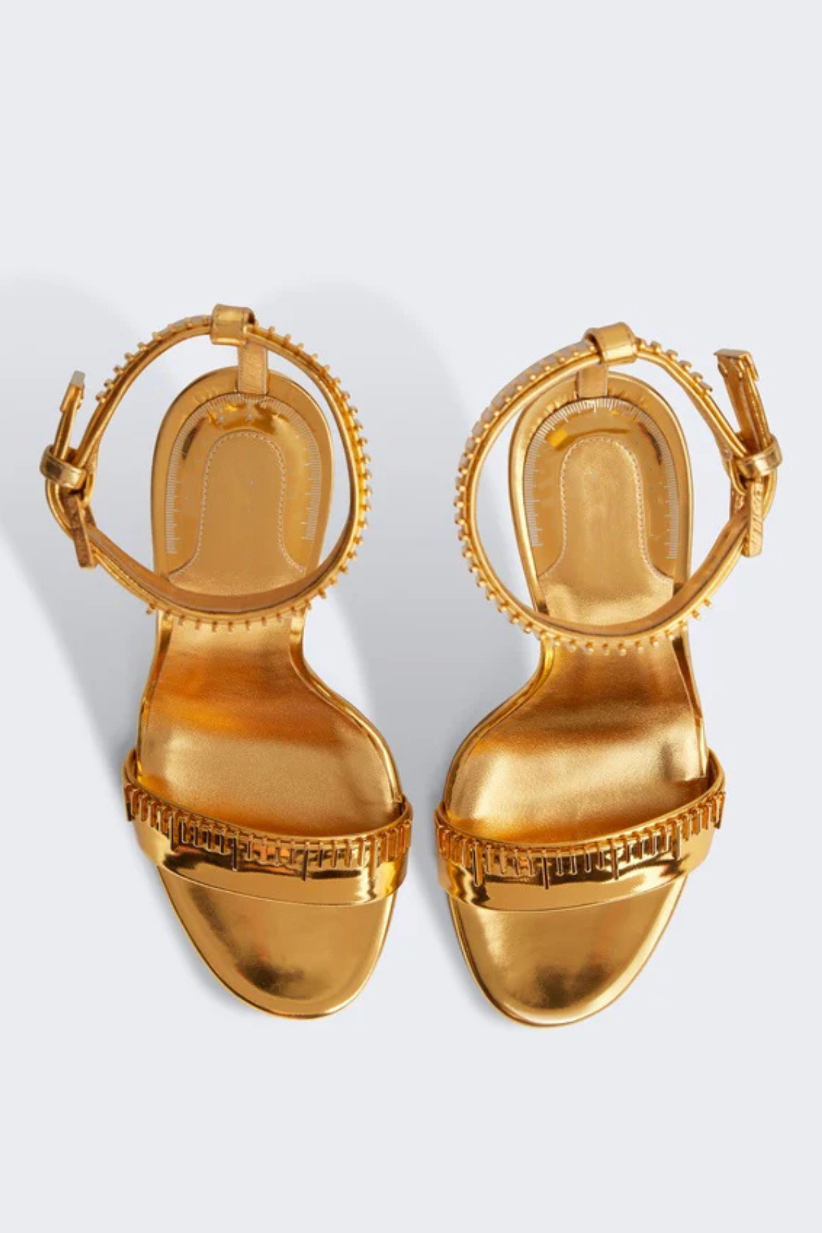 Kormla  Measuring Tape Sandals - Gold