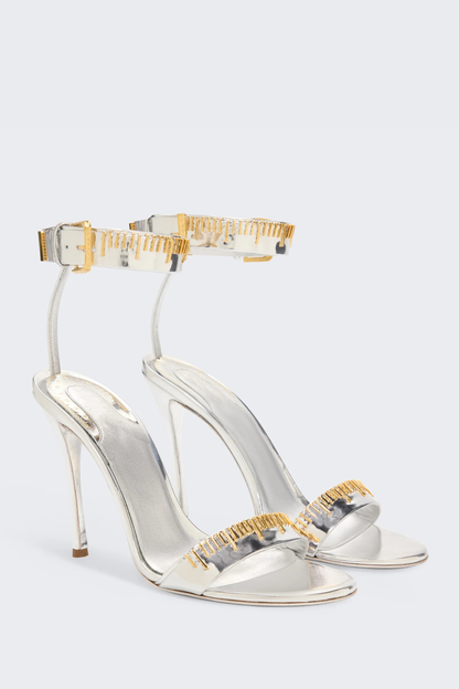 Kormla  Measuring Tape Sandals - Silver