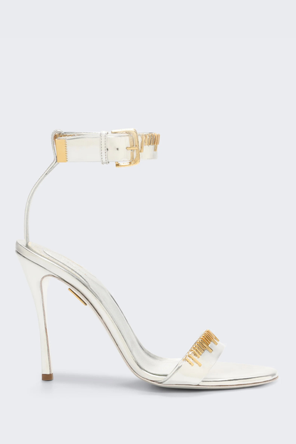 Kormla  Measuring Tape Sandals - Silver