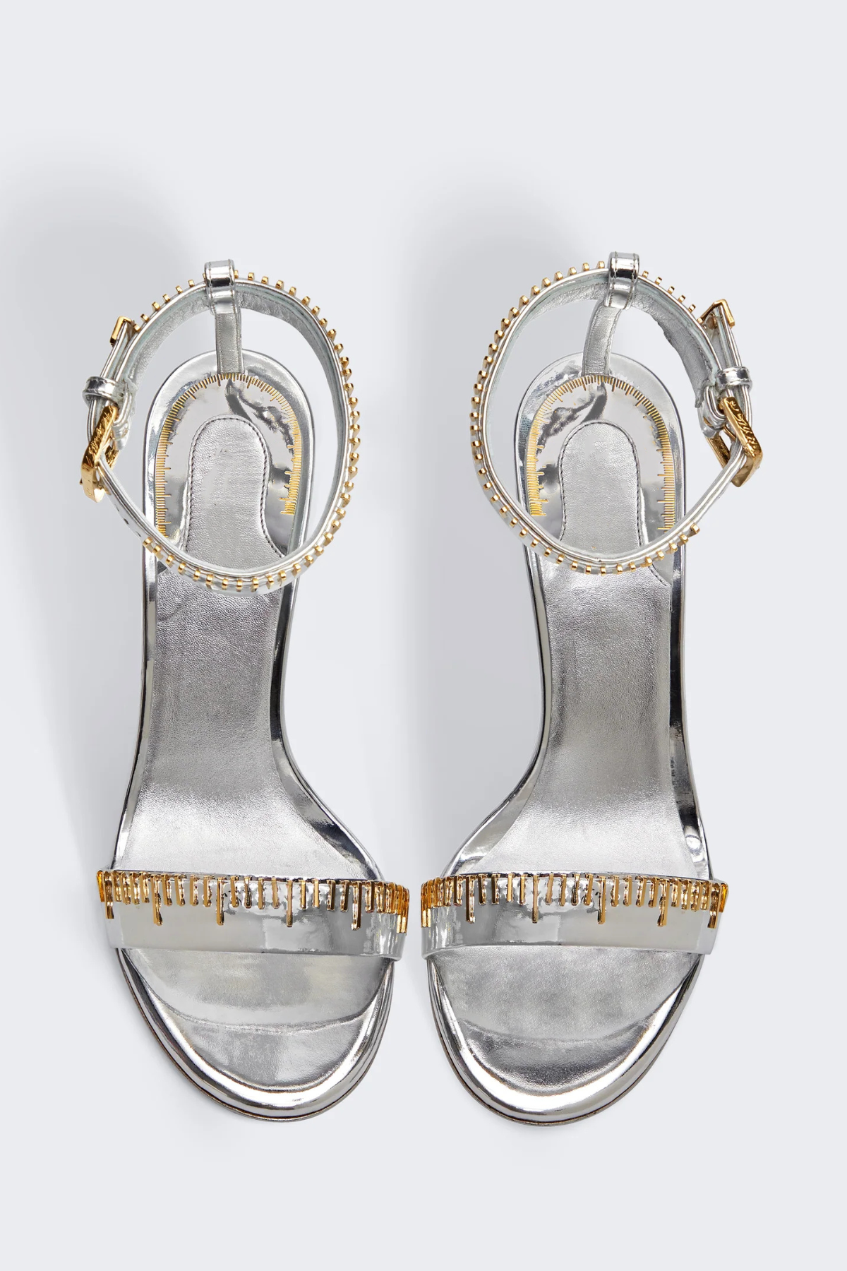 Kormla  Measuring Tape Sandals - Silver