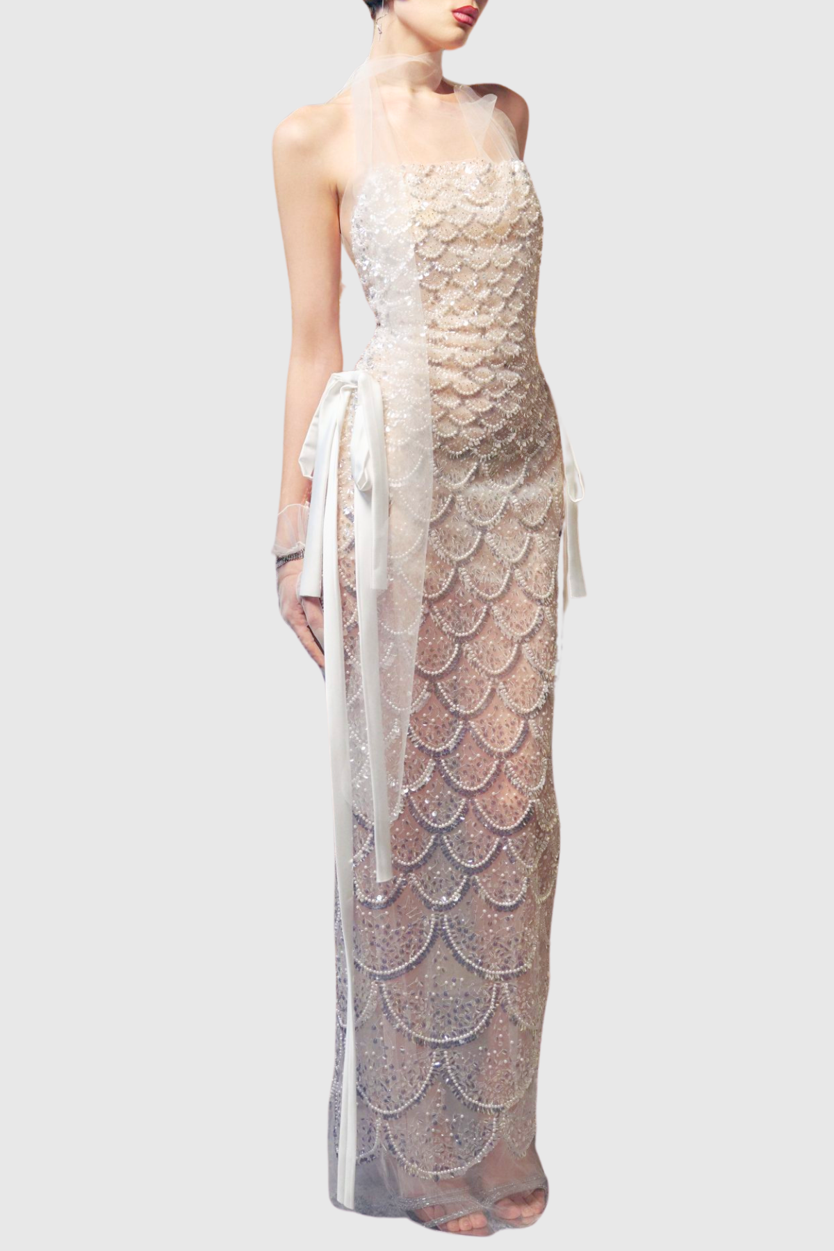 Krasava Strapless Sequin Maxi Dress