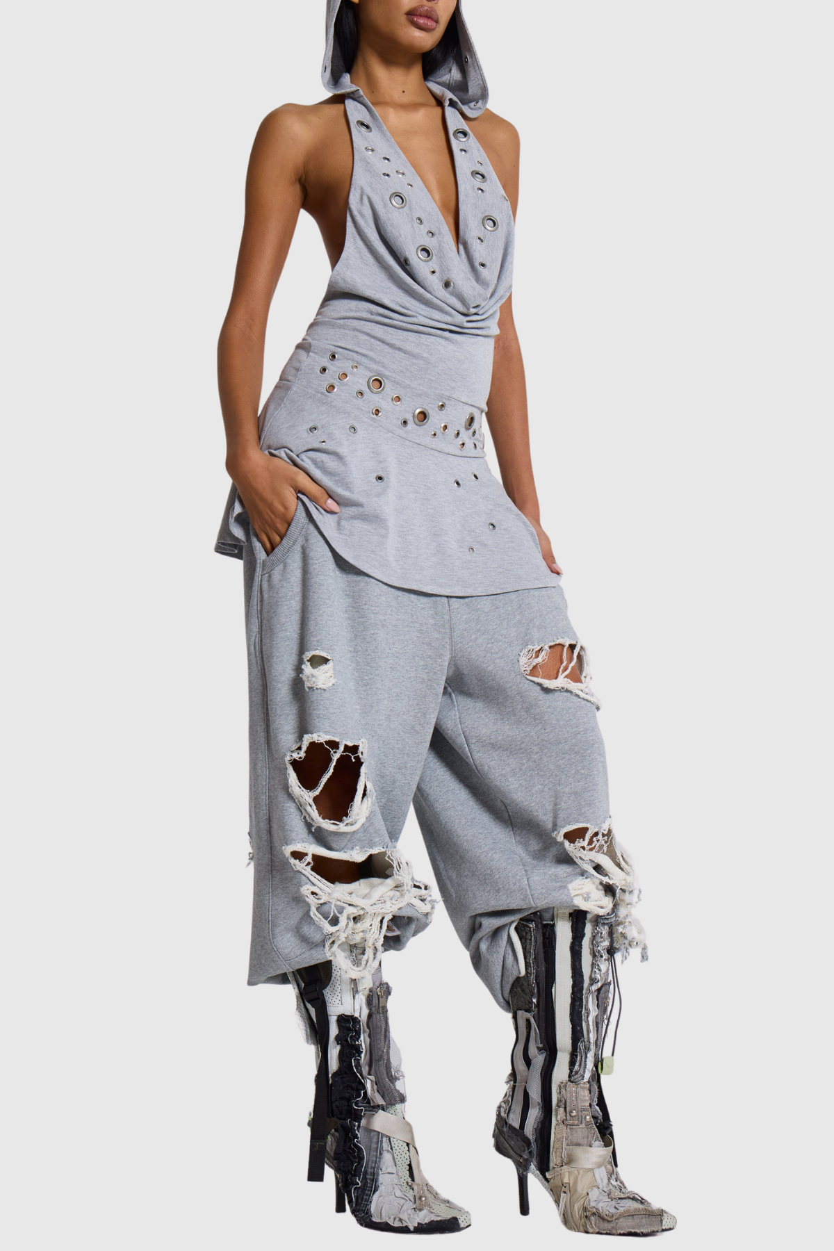 Kruse Distressed Baggy Pants