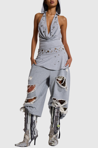Kruse Distressed Baggy Pants
