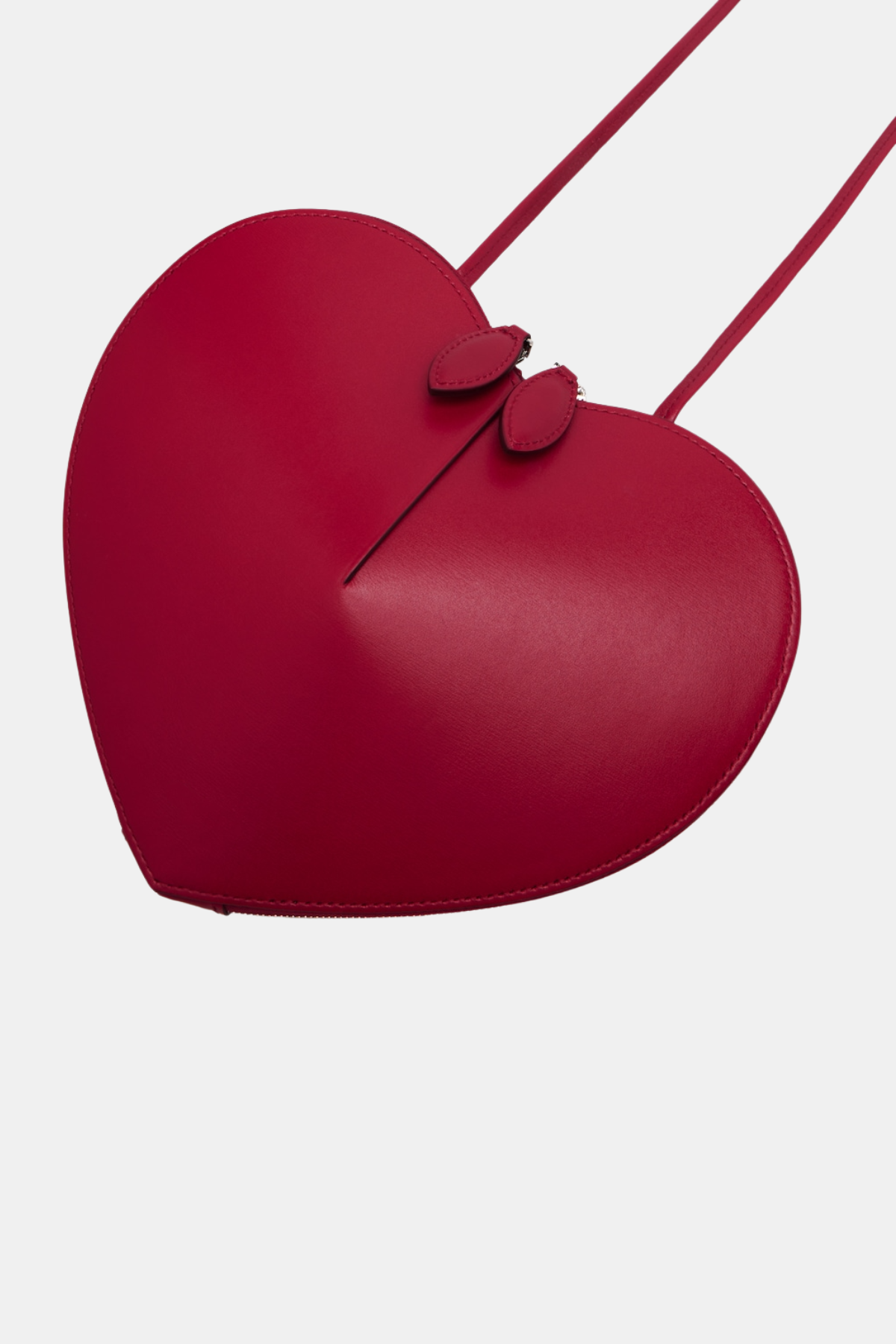 Kyaia Heart Leather Shoulder Bag - Red