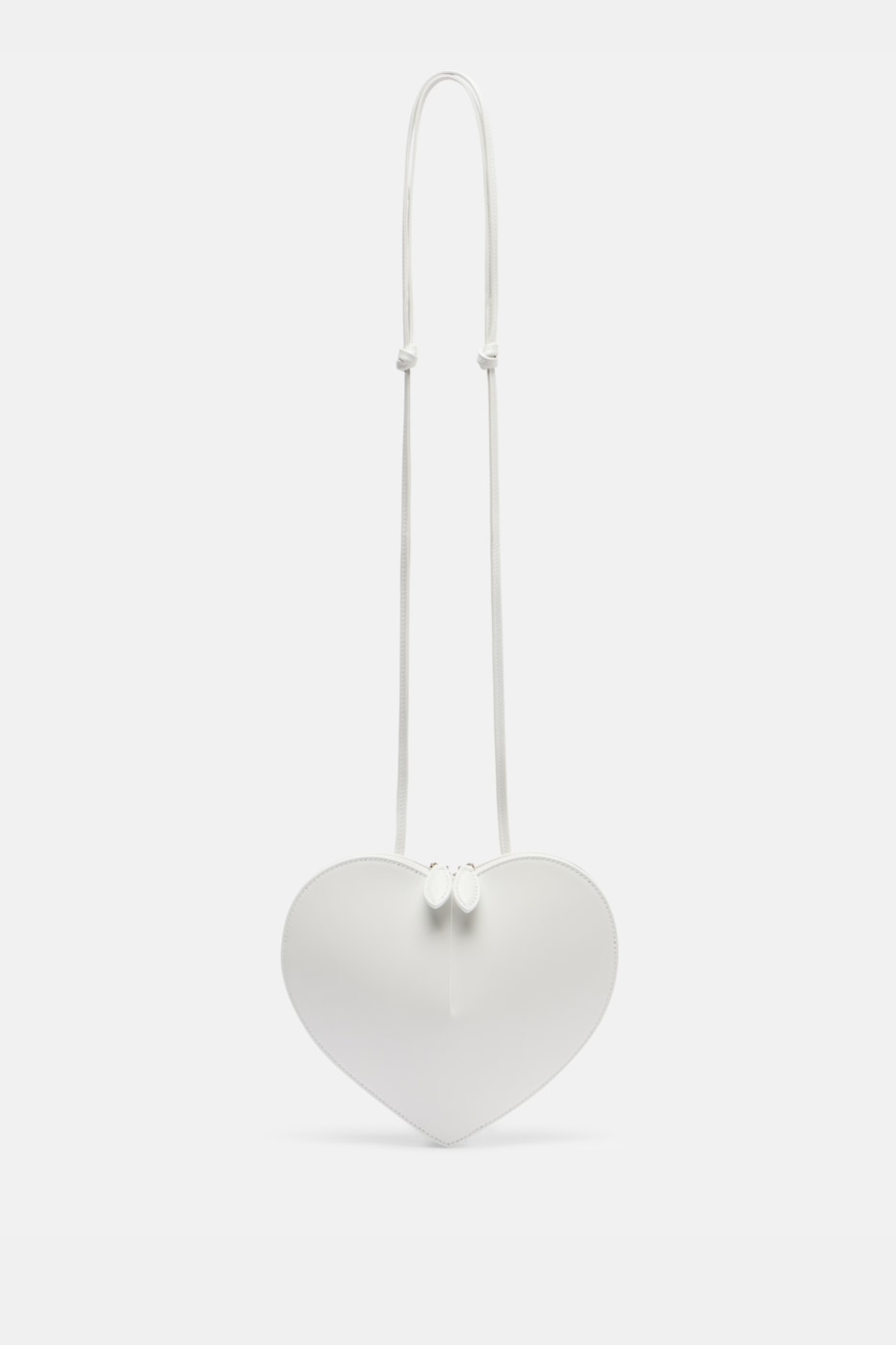 Kyaia Heart Leather Shoulder Bag - White