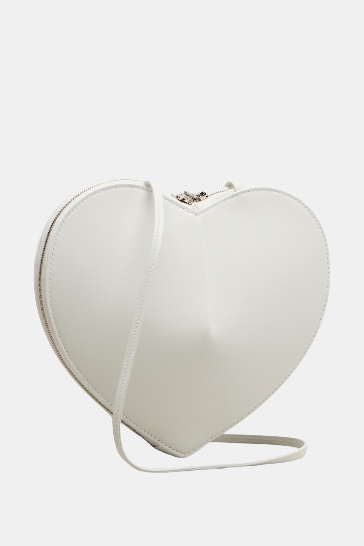 Kyaia Heart Leather Shoulder Bag - White