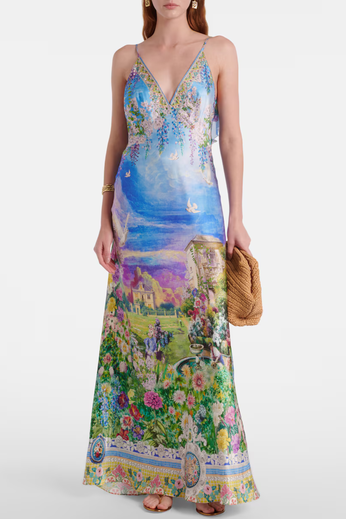 Kyoko Printed Silk Maxi Dress