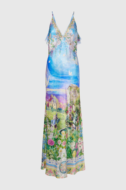 Kyoko Printed Silk Maxi Dress
