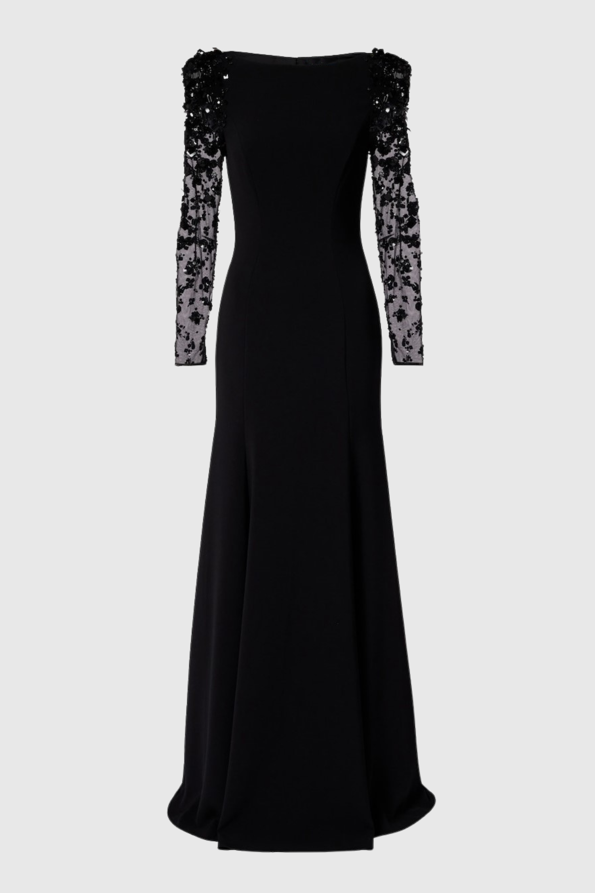 Lafay Sequin Embellished Maxi Dress - Black