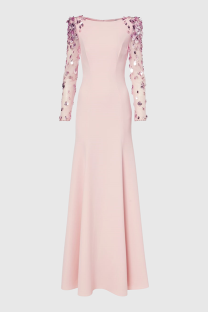 Lafay Sequin Embellished Maxi Dress - Pink