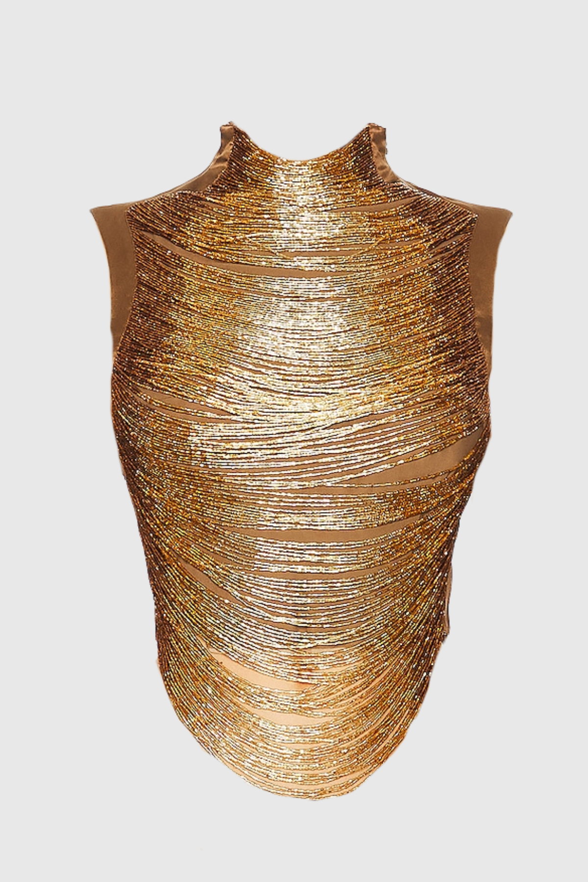 Laikla Fringe Sleeveless Top - Gold