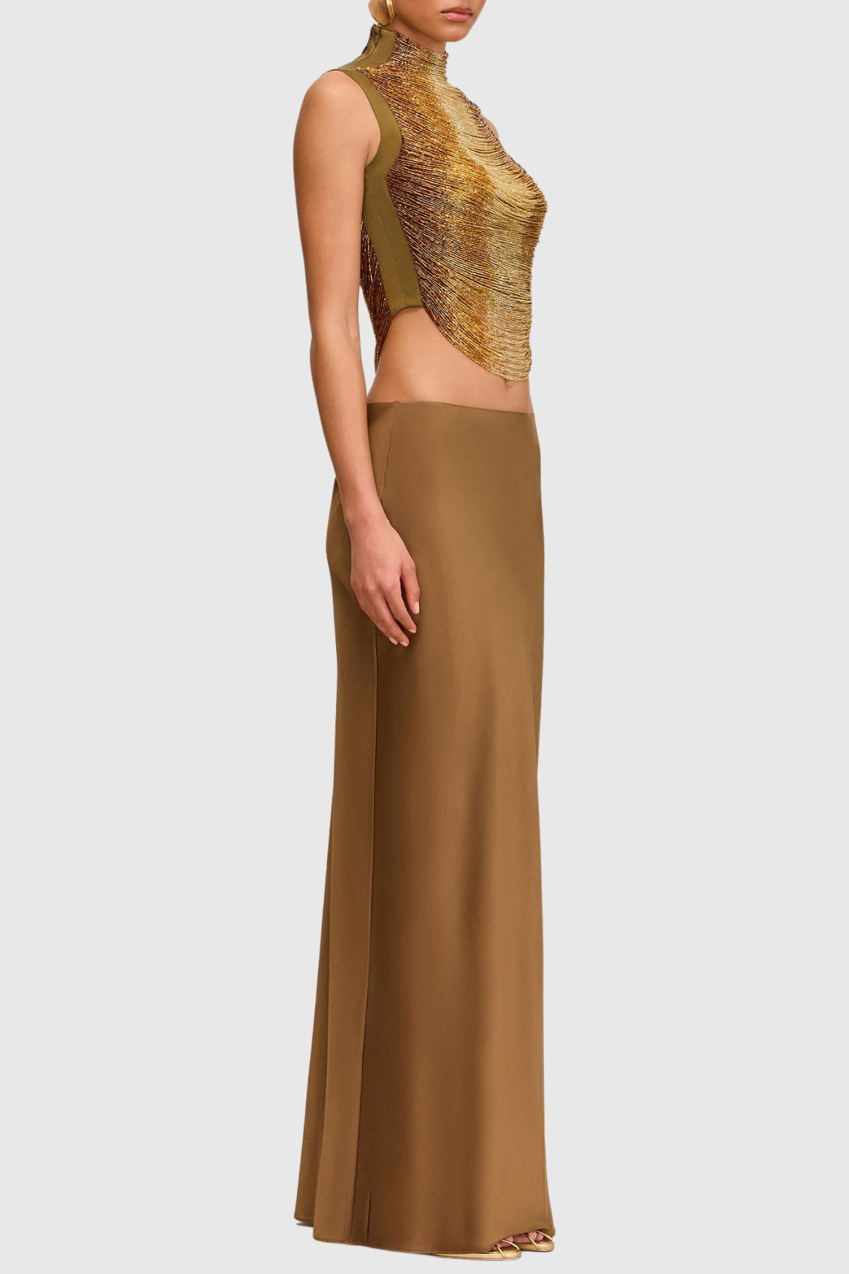 Laikla Fringe Sleeveless Top - Gold