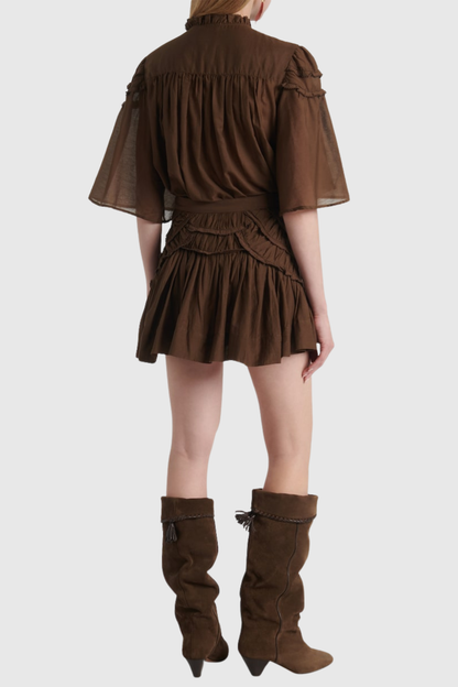 Lalage Ruffle Frilled Top