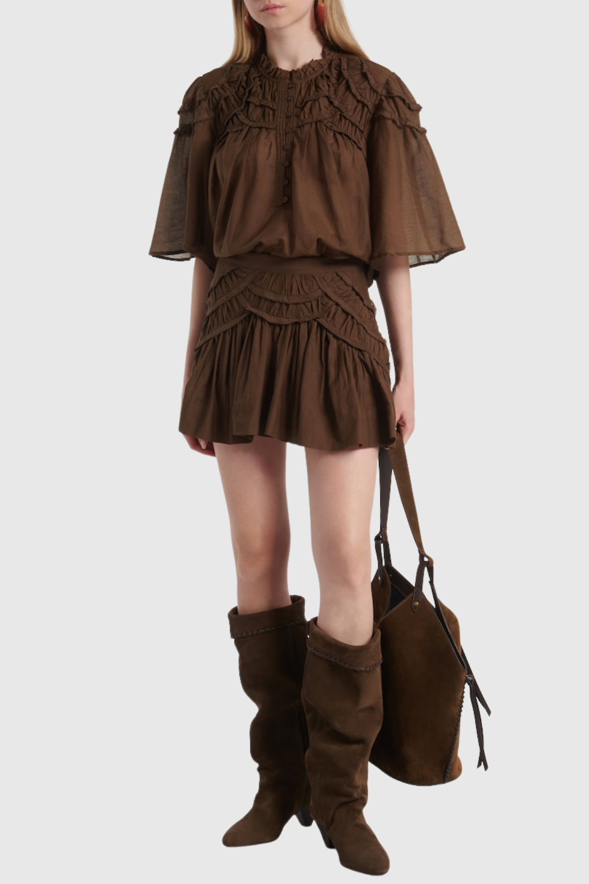 Lalage Ruffle Frilled Top