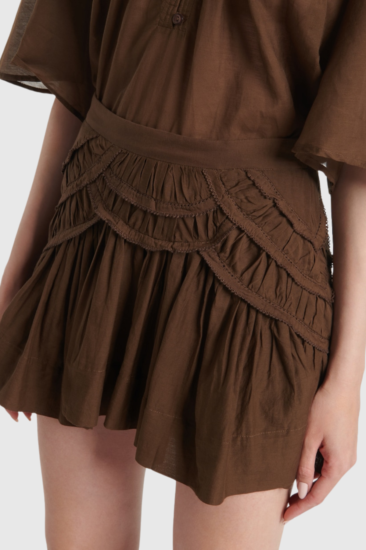 Lalage Ruffle Frilled Top