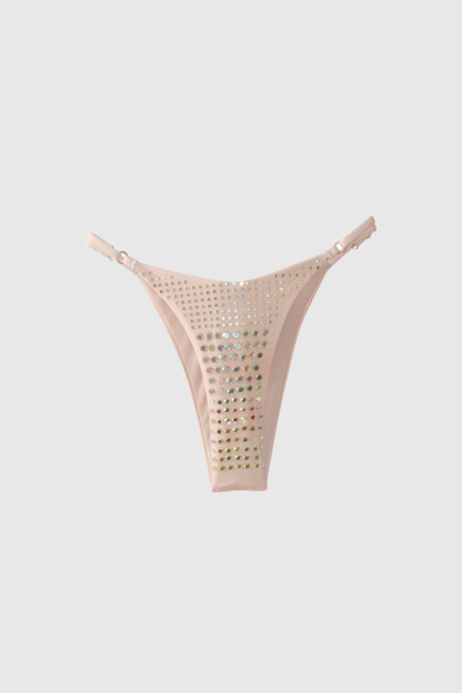Lambo Studded Bikini - Nude