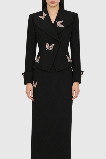 Lanca Butterfly Embroidered Blazer