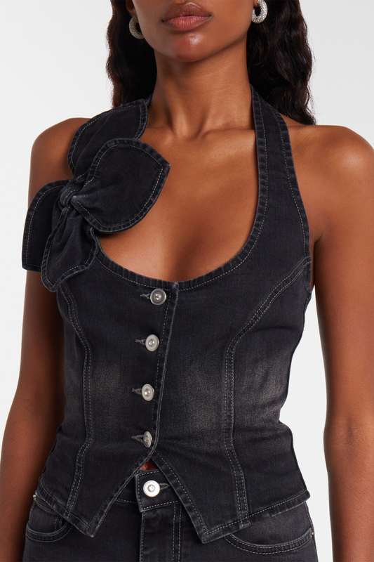 Laneya Floral Denim Top & Jeans Set
