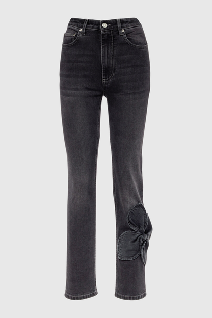 Laneya Floral Denim Top & Jeans Set