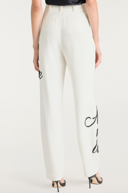 Laramie Loveletter Sequin Blazer & Pants Set - White