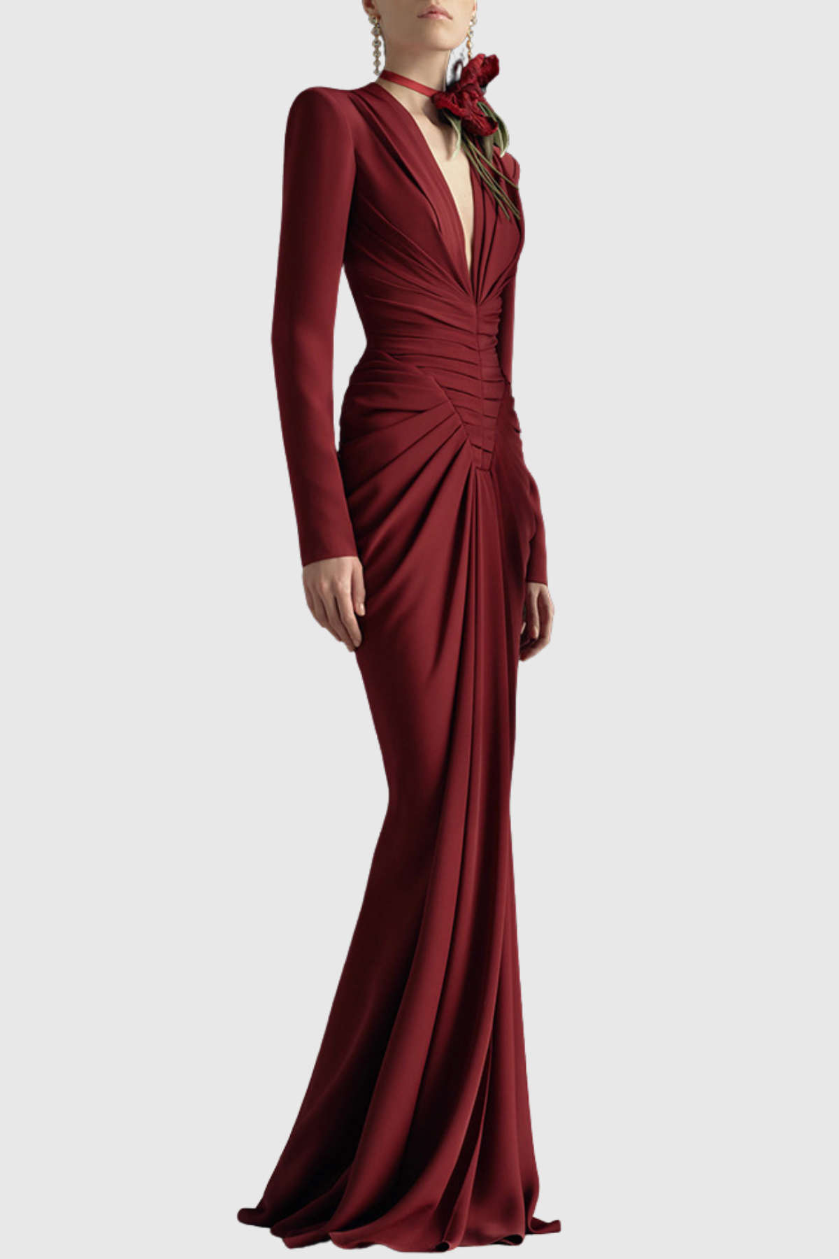 Larrett Ruched Maxi Dress