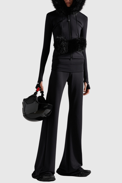 Laszlo Faux Fur Zip-up Hoddie