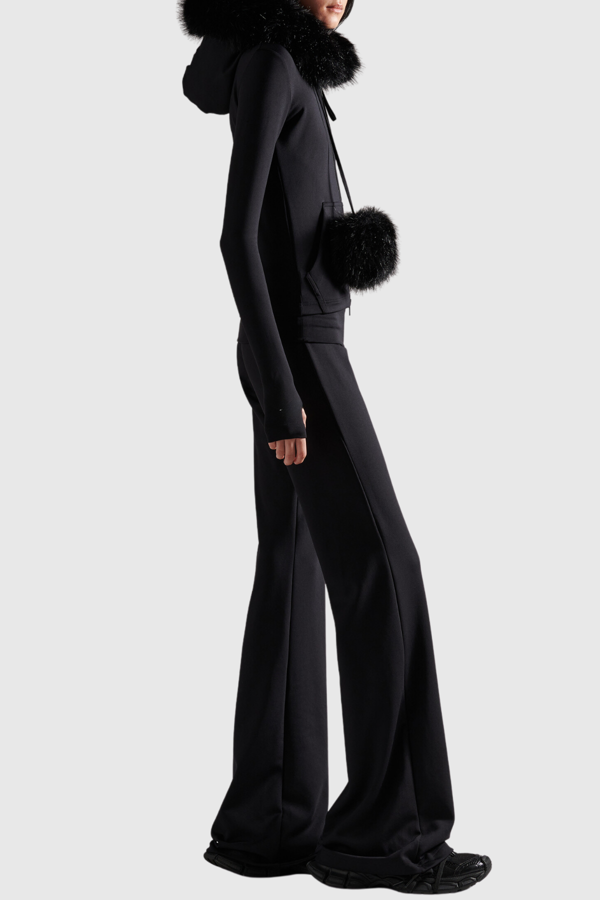 Laszlo Faux Fur Zip-up Hoddie