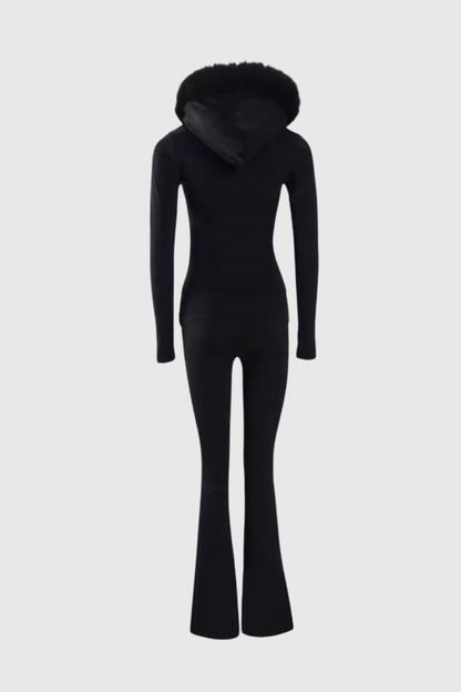 Laszlo Faux Fur Zip-up Hoddie