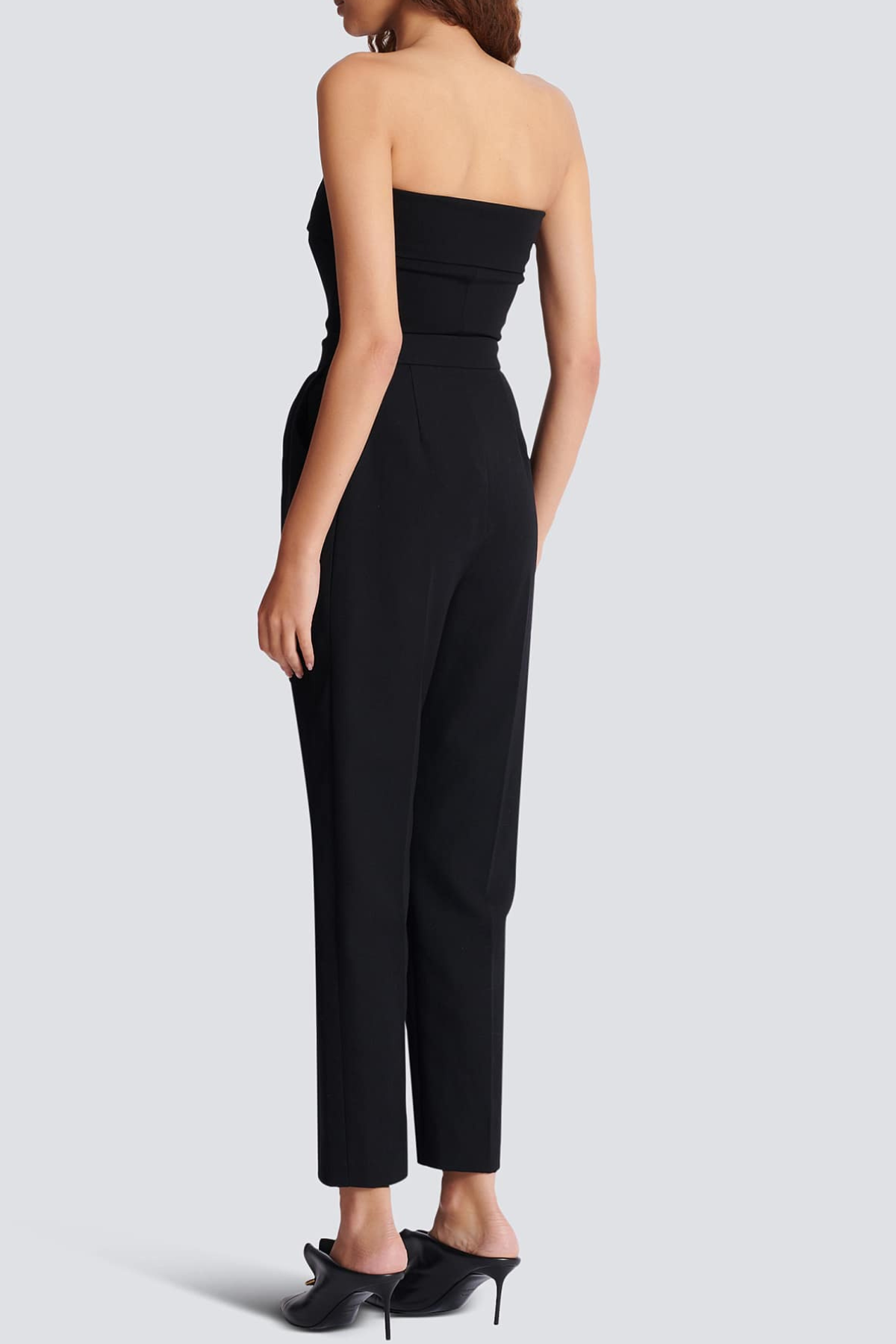 Latania Strapless Belted Bodysuit - Black
