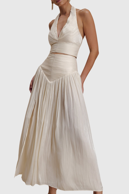 Lauran Halter Top & Maxi Skirt Set
