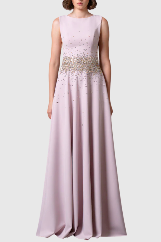 Leliaya Sequin Embellished Sleeveless Maxi Dress