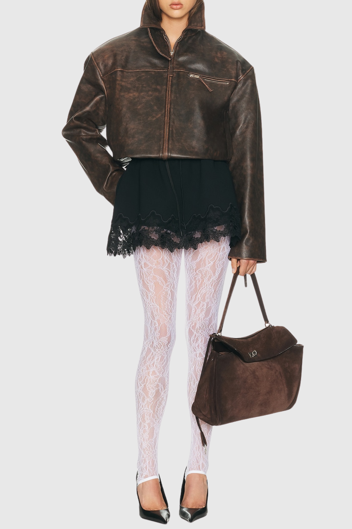 Lemuel Lace Leggings Mini Skirt