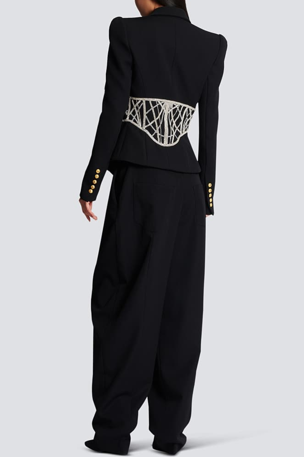 Leonia Crystal Embellished Blazer