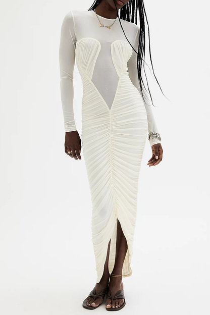 Leonor Ruched Mermaid Maxi Dress