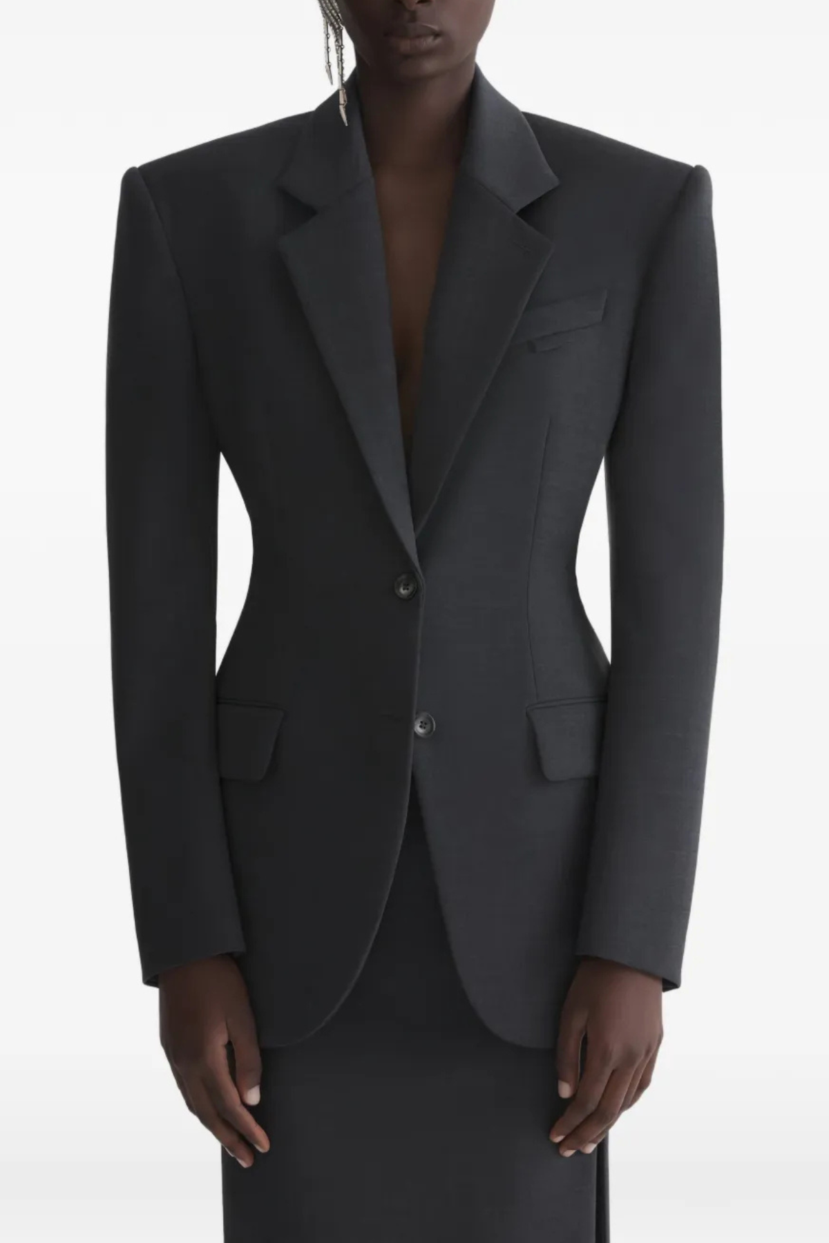 Lewaia Padded Shoulder Blazer