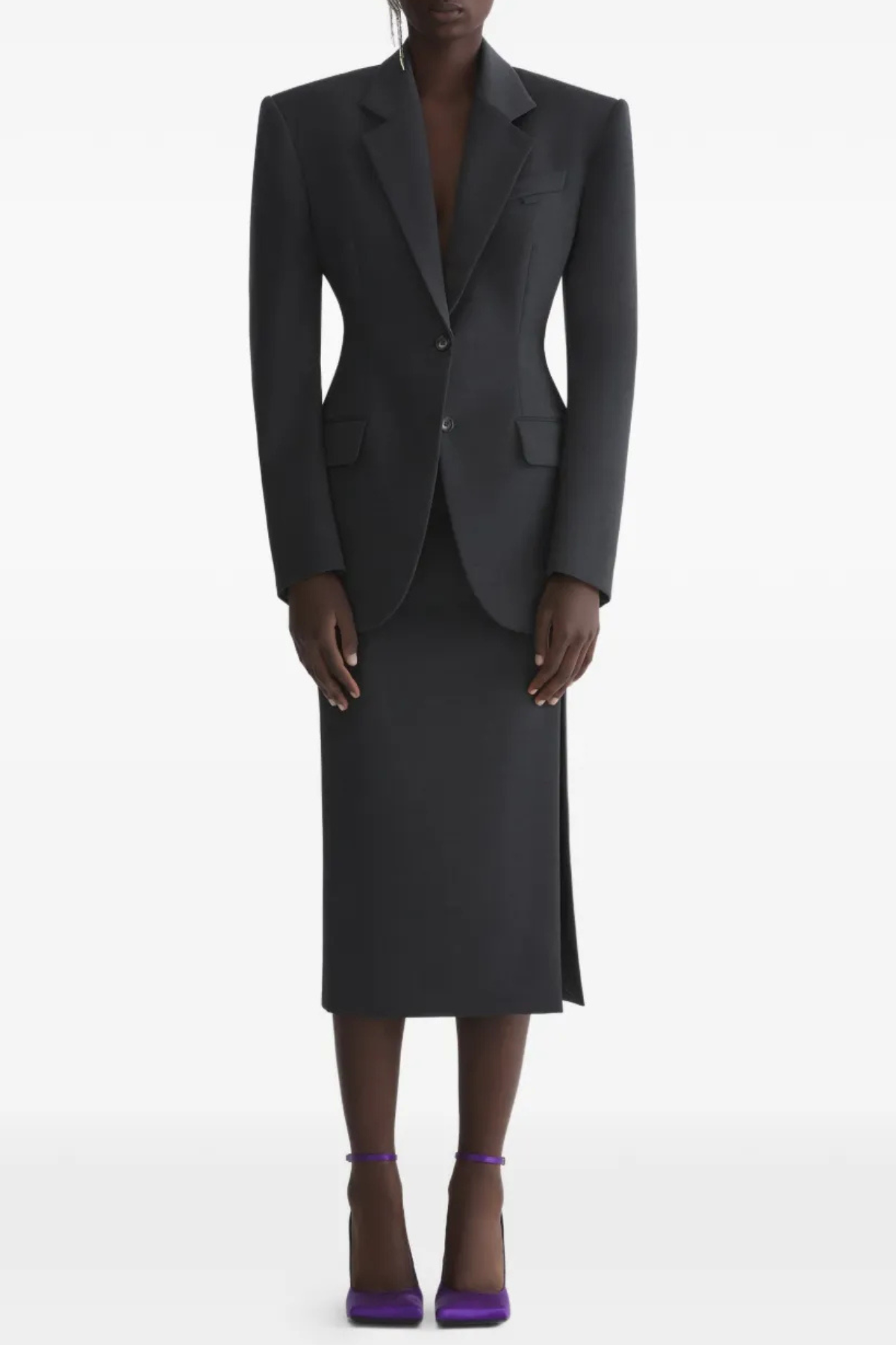 Lewaia Padded Shoulder Blazer