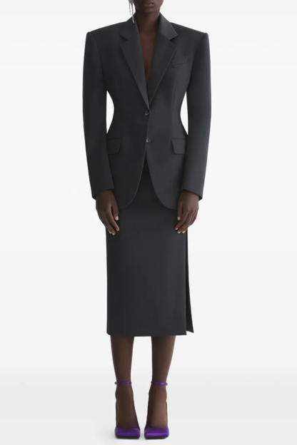 Lewaia Padded Shoulder Blazer