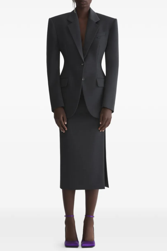 Lewaia Padded Shoulder Blazer