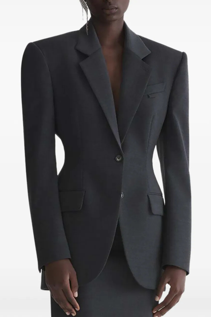 Lewaia Padded Shoulder Blazer
