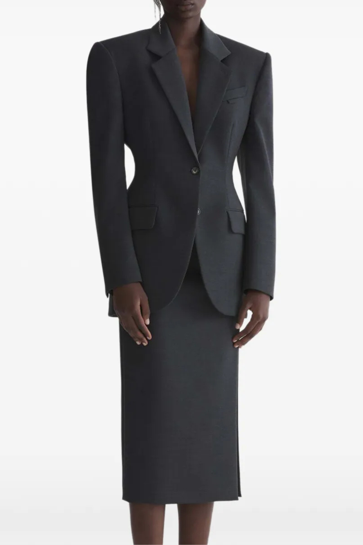 Lewaia Padded Shoulder Blazer