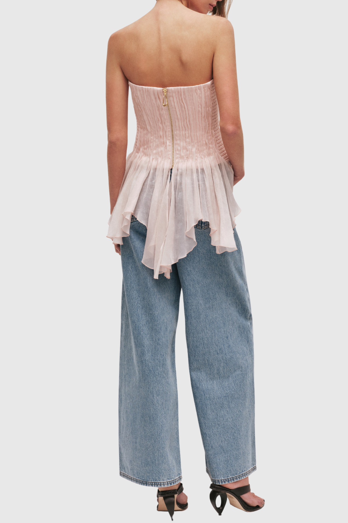 Lewira Strapless Ruched Top