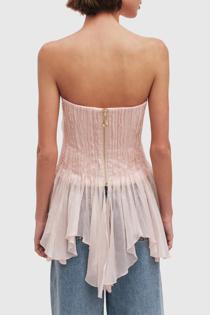 Lewira Strapless Ruched Top