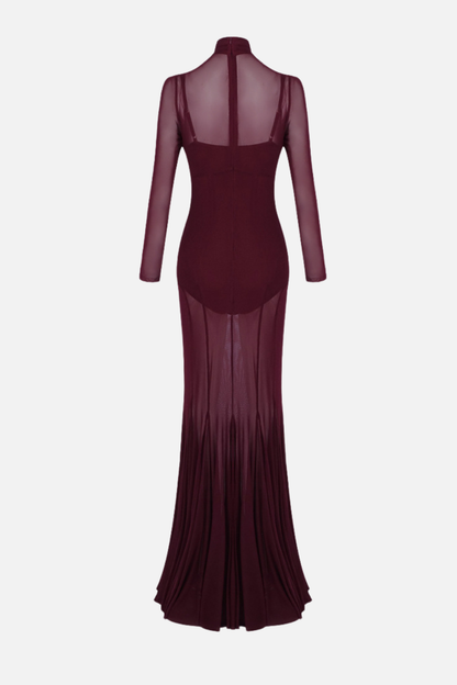 Lianya Tulle Maxi Dress & Bodysuit Set