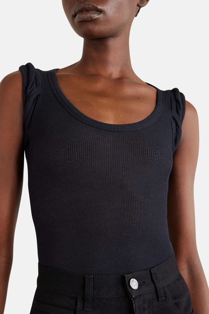 Libria Ribbed Bodysuit - Black