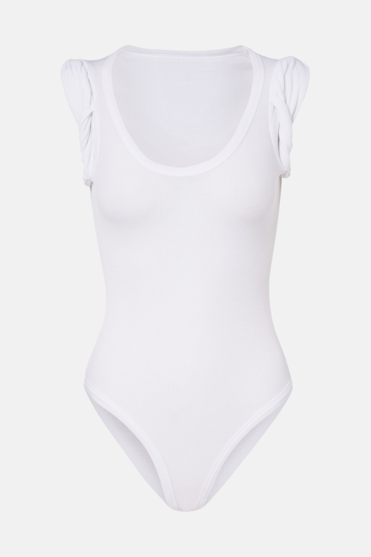 Libria Ribbed Bodysuit - White