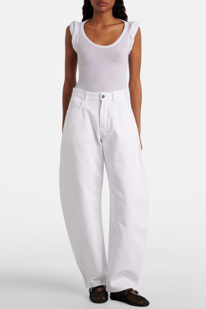 Libria Ribbed Bodysuit - White